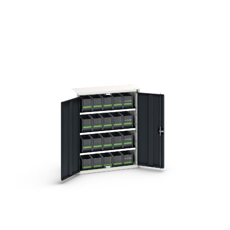 Armoire à bacs Verso – 2 tablettes avec 20 bottBox – Dimensions 800x350x1000mm 1