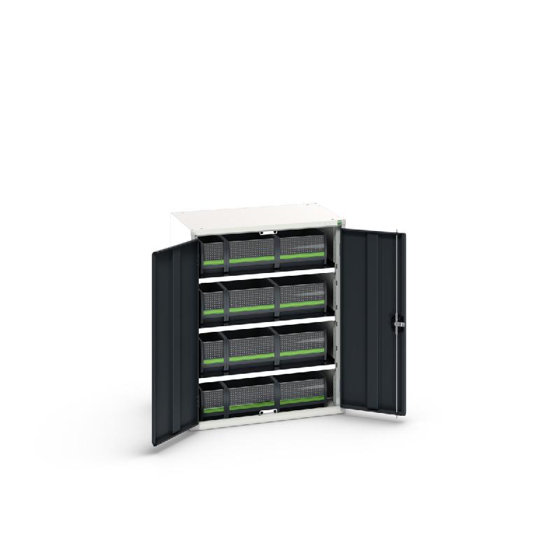 Armoire à bacs Verso – 3 tablettes – 12 bottBox – Dimensions 800x550x1000 mm - Image 1