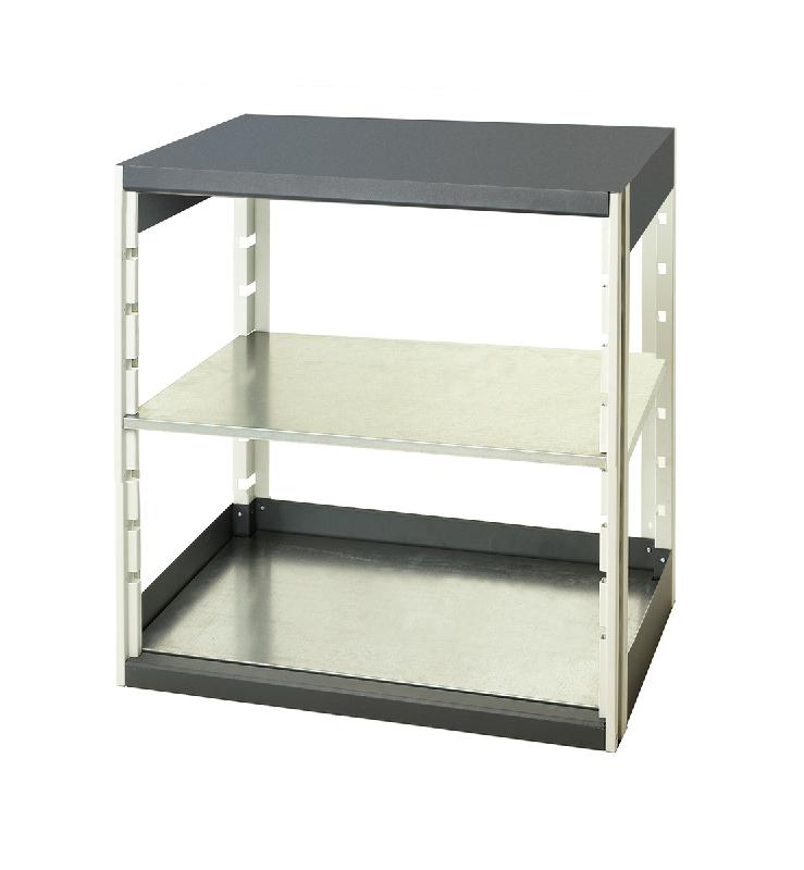 Rayonnage Cubio 8510 – 2 tablettes acier galvanisé – 800x525x1000mm – Charge lourde 75kg - Image 1