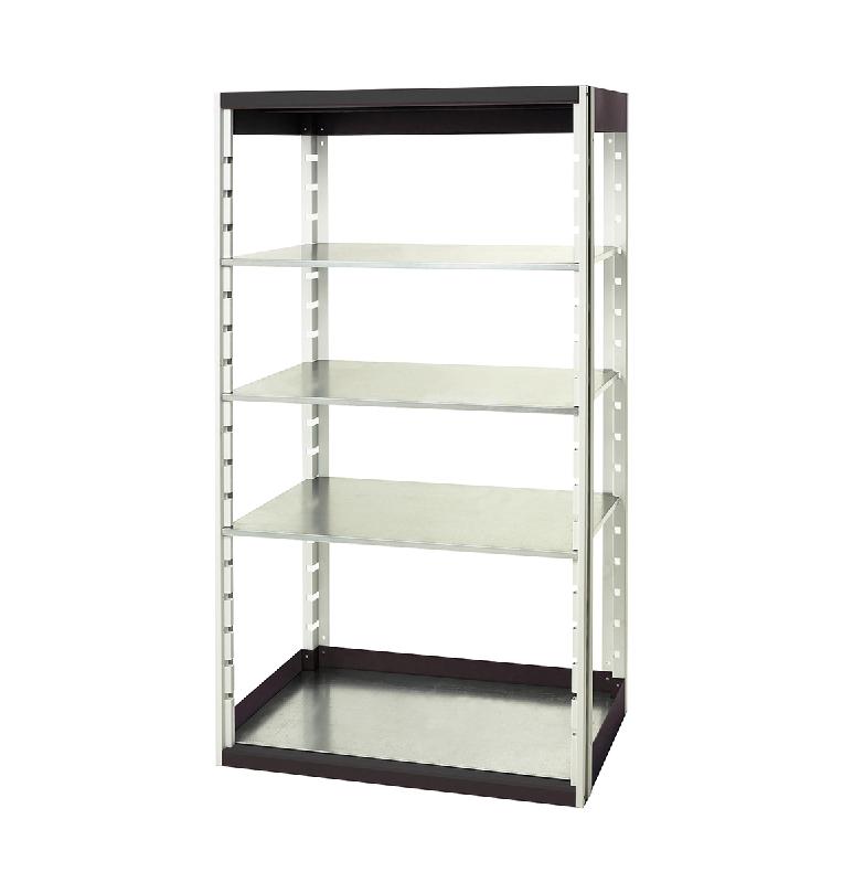 Rayonnage Cubio 8620 – 4 tablettes en acier galvanisé – 800x650x2000 mm – Charge lourde - Image 1