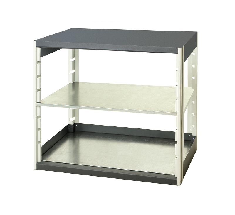 Rayonnage Cubio 10610 – 2 tablettes en acier galvanisé – 1050x650x1000mm – Charge lourde - Image 1