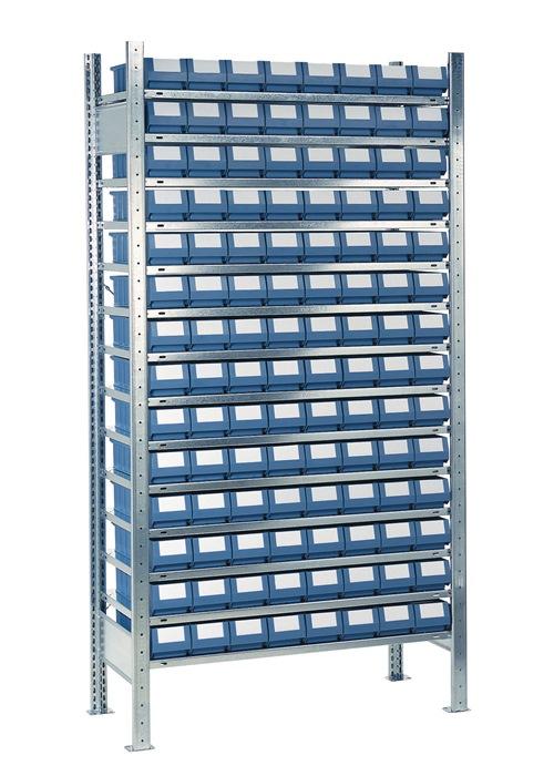 Étagère à  emboîter H2000xl1000xP500 mm étagère extension 14 supports en acier 112 x 7 - Image 1