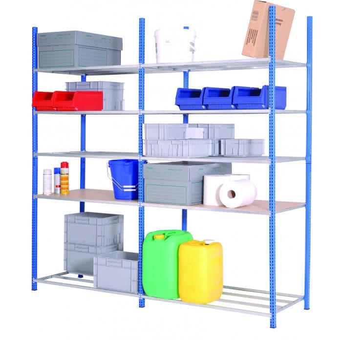 Étagère Axel Compact – Rayonnage léger robuste et modulable pour espaces restreints – Charge 90 kg par tablette - Image 1