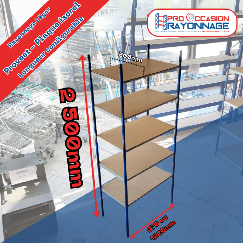 Étagère PROVOST – Plaque isorel – Configurable - Image 1