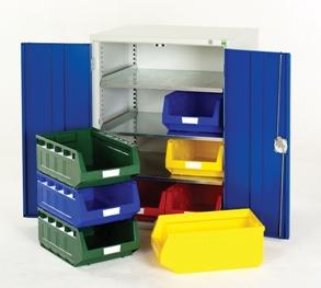 Armoire à bacs – réf 16916002.11v – 8 bacs No. 5, 3 tablettes – Dimensions 750 x 550 x 1000 mm - Image 1