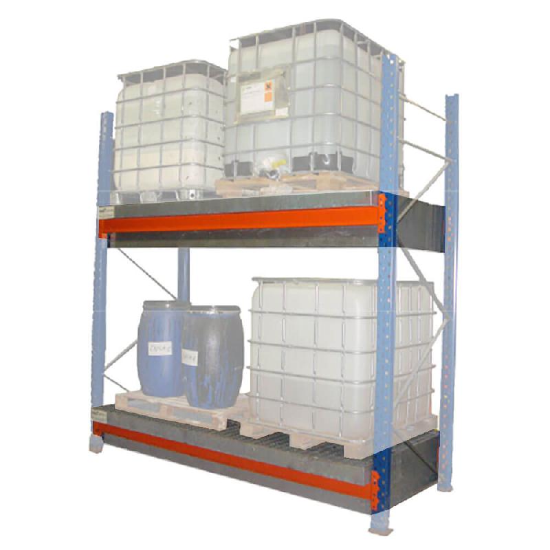 Bac de rétention 2680x1300x353 – à encastrer entre lisses – Vol 1000L - Image 1