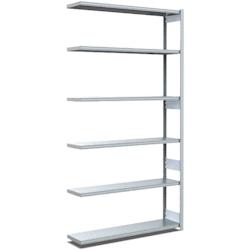 BITO Rayonnages à tablettes, type EL – charge par tablette 100 kg L1008 mm x P324 mm x H2500 mm finition galvanisée – acier 10-17049 - Image 1