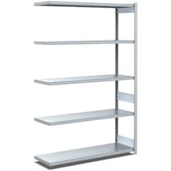 BITO Rayonnages à tablettes, type EL – charge par tablette 100 kg L1008 mm x P424 mm x H2000 mm finition galvanisée – acier 10-17030 - Image 1