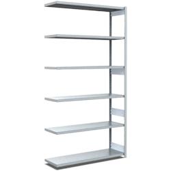 BITO Rayonnages à tablettes, type EL – charge par tablette 100 kg L1008 mm x P424 mm x H2500 mm finition galvanisée – acier 10-17050 - Image 1