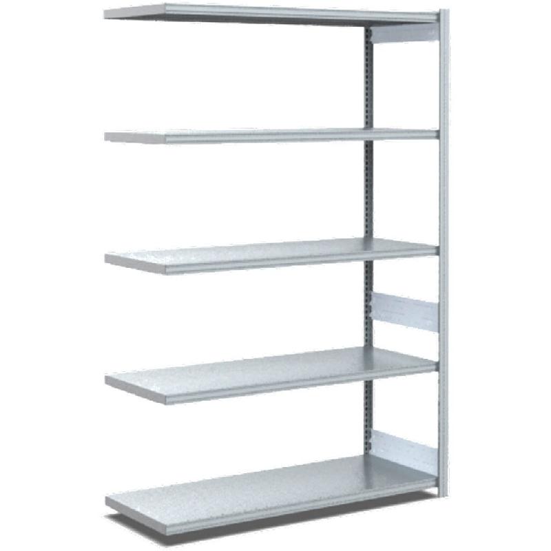 BITO Rayonnages à tablettes, type EL – charge par tablette 100 kg L1008 mm x P524 mm x H2000 mm finition galvanisée – acier 10-17031 - Image 1