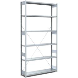 BITO Rayonnages à tablettes, type EL – charge par tablette 100 kg L1058 mm x P324 mm x H2500 mm finition galvanisée – acier 10-17044 - Image 1