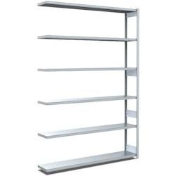 BITO Rayonnages à tablettes, type EL – charge par tablette 100 kg L1308 mm x P324 mm x H2500 mm finition galvanisée – acier 10-17059 - Image 1