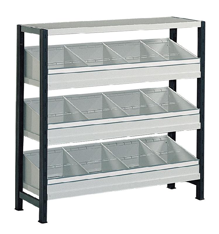 Comptoir rayonnage peint avec casiers p.500 mm – 1602632 - Image 1