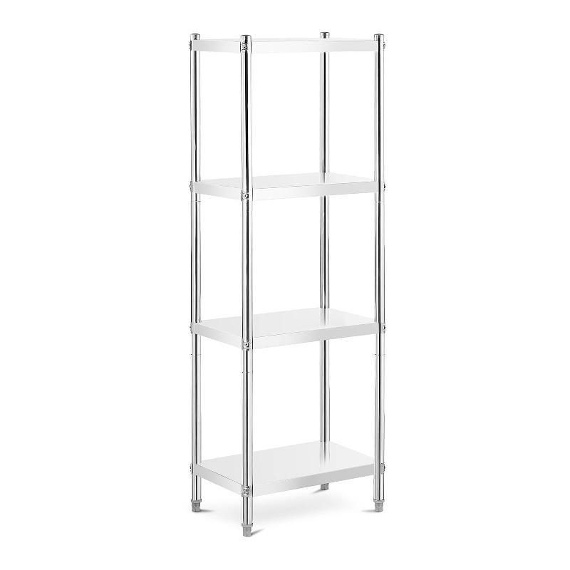 Étagère en acier inoxydable inox 60 x 40 x 180 cm – 200 kg – Professionnelle – 14_0005188 - Image 1