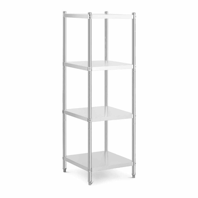 Étagère en acier inoxydable inox – 60 x 60 x 180 cm – 200 kg – Professionnelle – 14_0005187 - Image 1