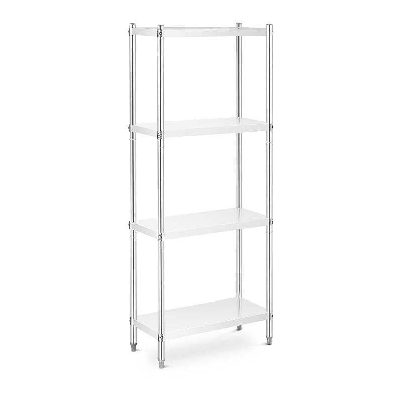 Étagère en acier inoxydable inox 70 x 40 x 180 cm – 4 tablettes 200 kg – Professionnel – Réf. 14_0005186 - Image 1