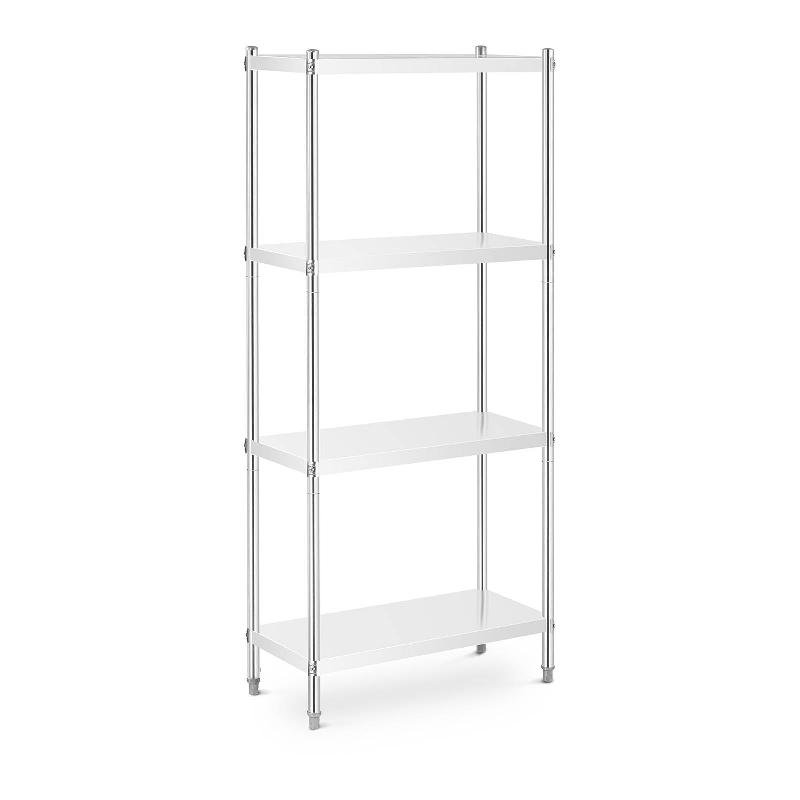 Étagère en acier inoxydable inox 80 x 40 x 180 cm – 200 kg – professionnelle – 14_0005184 - Image 1