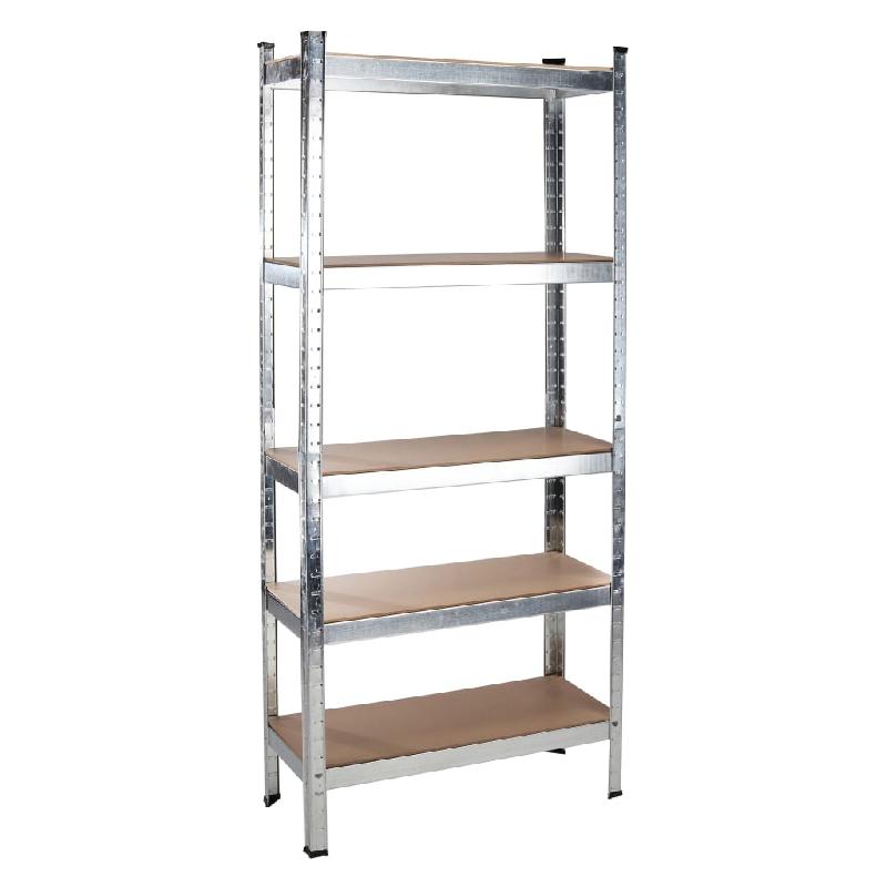 Étagères charge lourde robuste MDF – métal 172 cm – 375 kg – 5 étagères - Image 1