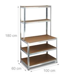 Helloshop26 – Étagère charge lourde établi 900 kg 13_0001064 – 3000142488985 - Image 1