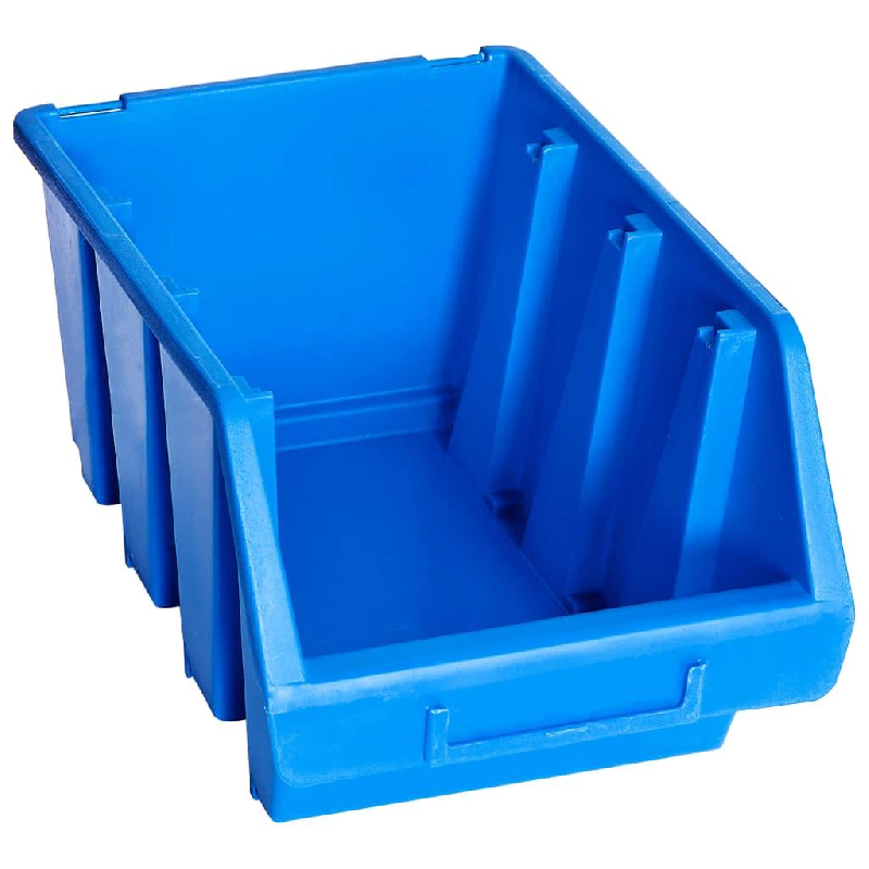 Helloshop26 – Bacs empilables de stockage 20 pièces plastique bleu 02_0003195 – 3000107101539 - Image 1