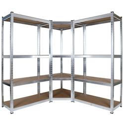 Helloshop26 – Rayonnage d&rsquo;atelier lourd étagères enfichables 160 cm armoire de coin kit cave stockage 16_0002707 – 3000056681533 - Image 1