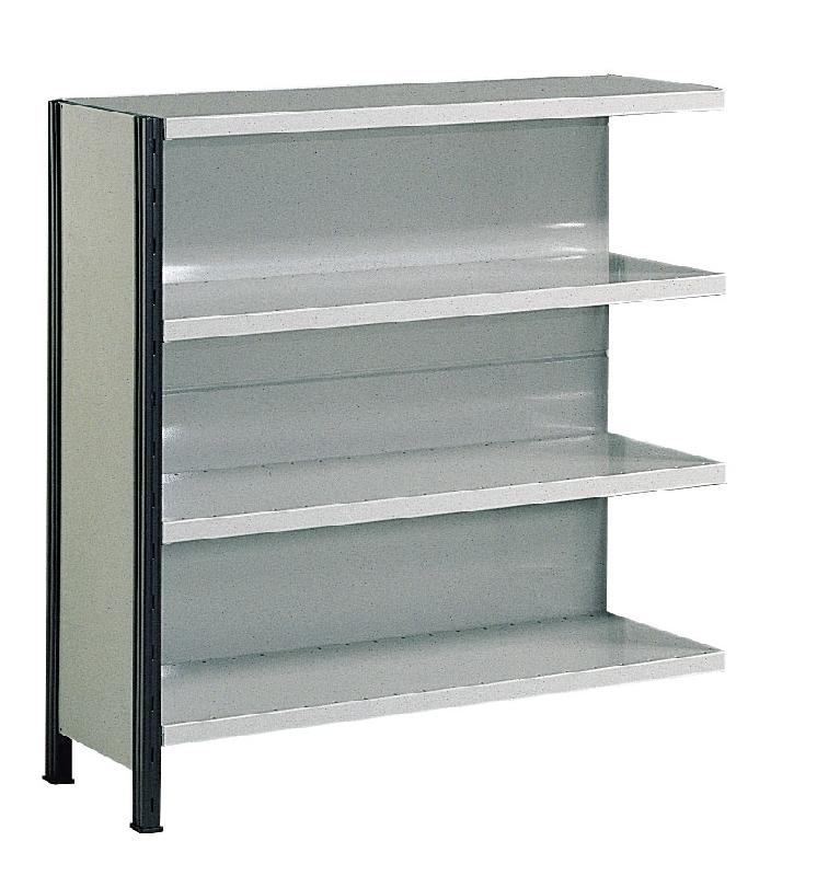 Kit comptoir suivant rayonnage universel peint tôlé h.1000 x l.1000 x p.300 mm – 1602619 - Image 1