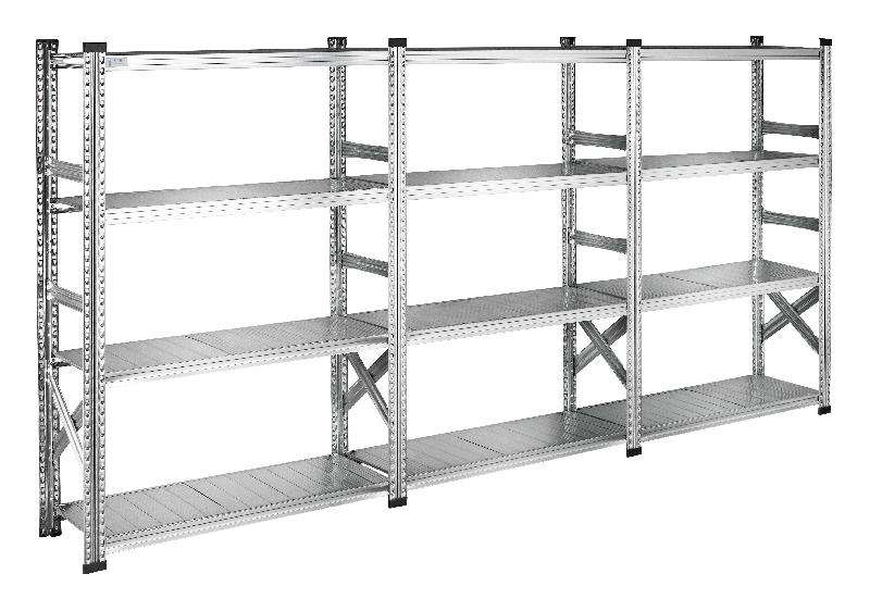 Rayonnage galvastar l.3230 x p.400 x h.1576 mm départ + 2 suivants – 8800081 - Image 1