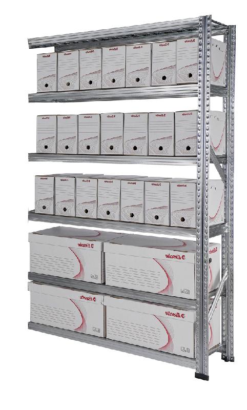 Kit suivant rayonnage d&rsquo;archives galv&rsquo; archives h.1972 x l.1200 x p.400 mm – 1775001 - Image 1