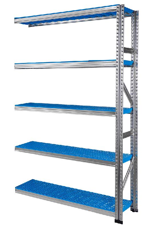 Rayonnage galvaplast bleu l.1500 x p.600 mm départ – 1820031 1