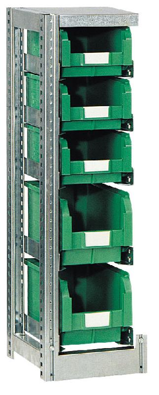 Kit suivant – rayonnage tr h.1010 mm pour bac et caisse l.200 x p.350 mm – 4tr3502 - Image 1