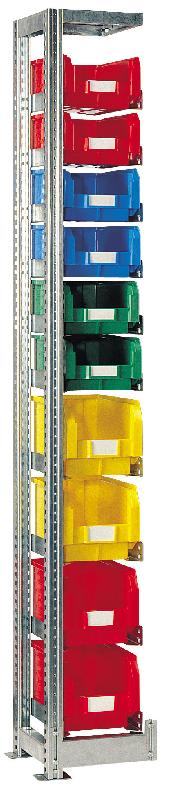 Kit suivant – rayonnage tr h.2010 mm pour bac et caisse l.200 x p.350 mm – 4tr3506 - Image 1