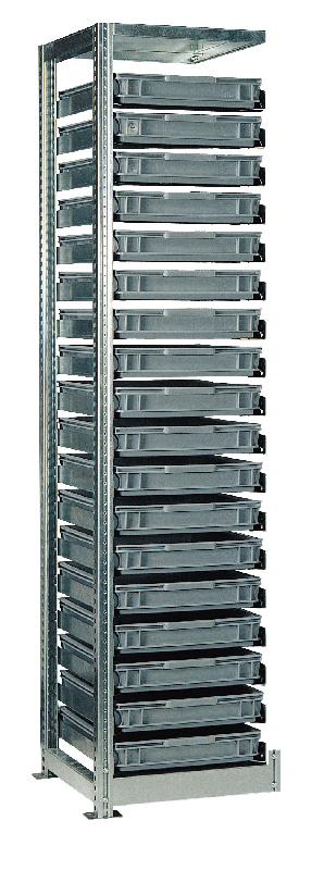 Rayonnage tr h.2010 mm pour caisse 600×400 mm suivant – 4tr6406 - Image 1