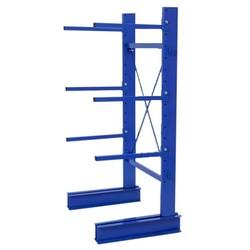 Lot de rayonnage cantilever léger simple face – 5 mètres – 3 niveaux – Hauteur 2000mm – Charge par bras 184kg - Image 1