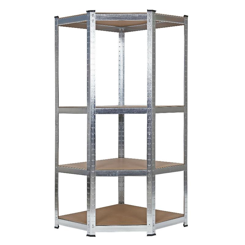 Meuble étagère d&rsquo;angle charge lourde – Système enfichable – Armoire de stockage cave – Capacité max 600 kg – Dimensions 160x99x77 cm – Réf. 16_0002771 - Image 1