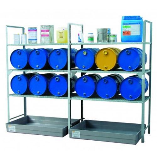 Module d&rsquo;extension 540 avec cale-fûts pour 6 fûts 60 litres et petits récipients – Pour produits non corrosifs – CEMO – 7855F 1