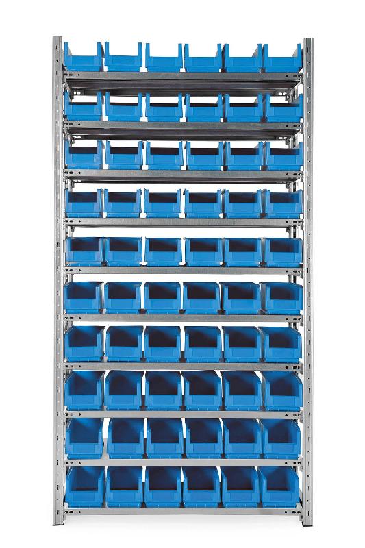 Pack rayonnage + bacs à bec – 190426 – Bleu - Image 1