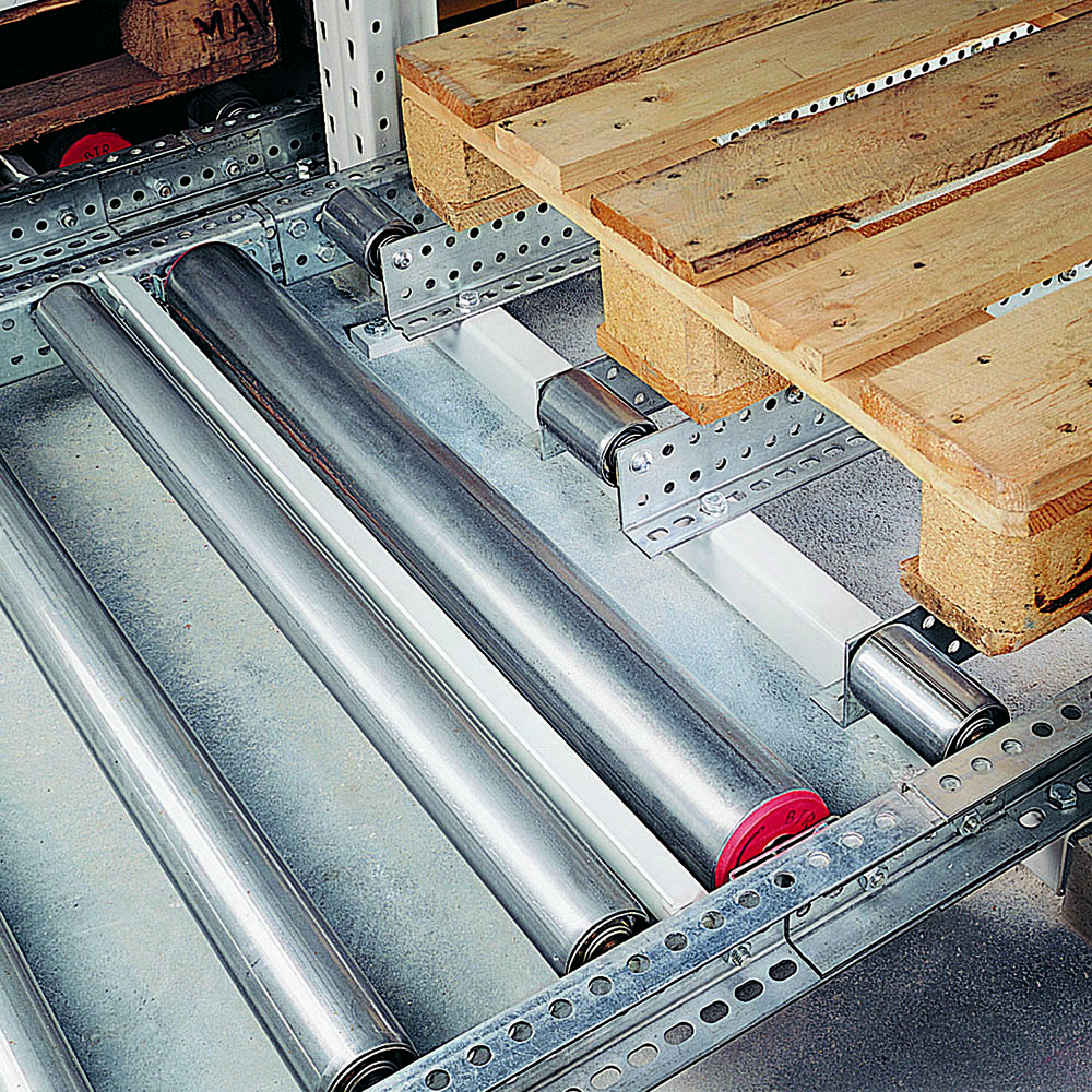Palettier dynamique pour entreposage et préparation des commandes « First In – First Out » – rouleaux ralentisseurs – Ohra - Image 1