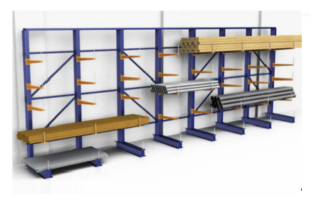 Rack cantilever – Rayonnage à bras pour charges en porte-à-faux – Hauteur jusqu&rsquo;à 7500 mm – Capacité jusqu&rsquo;à 1500 kg par bras - Image 1