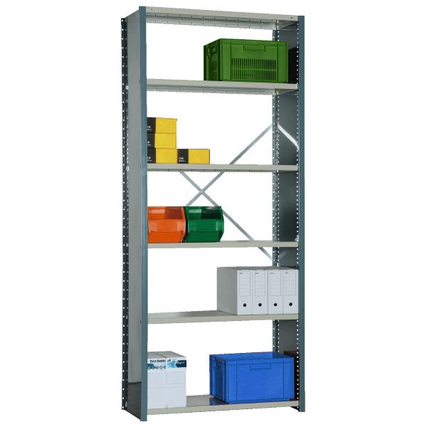 Rayonnage archives à tablettes et parois pleines tôlées 1