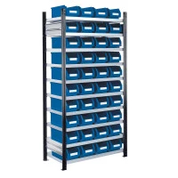 Rayonnage avec 40 bacs à bec de 8 litres - Image 1