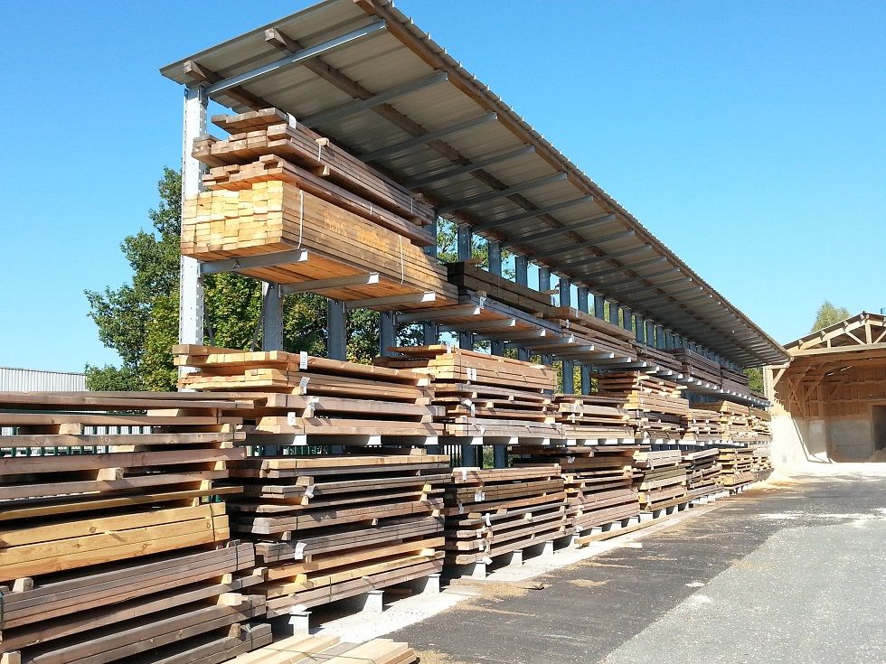 Rayonnage cantilever – stockage charges longues – tubes, bois - Image 1
