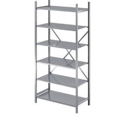 Rayonnage d&rsquo;archives éco – galvanisé – profondeur 30 cm – capacité 105 kg par niveau - Image 1