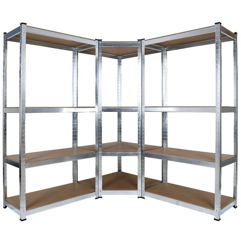 Rayonnage d&rsquo;atelier lourd – Étagères enfichables 160 cm – Armoire de coin – Kit cave stockage – Capacité max 2000 kg - Image 1