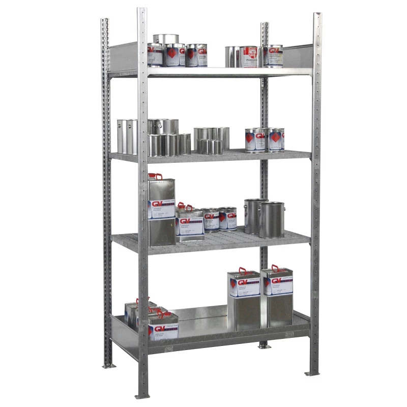 Rayonnage de rétention en acier galvanisé petits récipients - Image 1