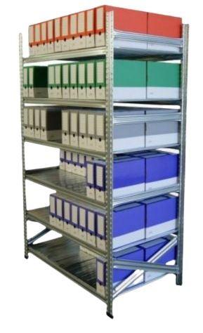 Rayonnage léger galvanisé RACK – Hauteur 2000 mm – Profondeur de 320 à 800 mm – Éléments de départ ou suivant - Image 1