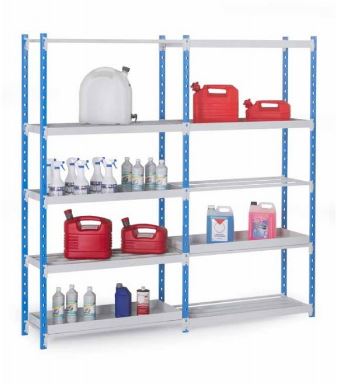 Rayonnage léger de rétention Flip – stockage de petits contenants chimiques, polluants et non corrosifs – compatible tablette tubulaire - Image 1