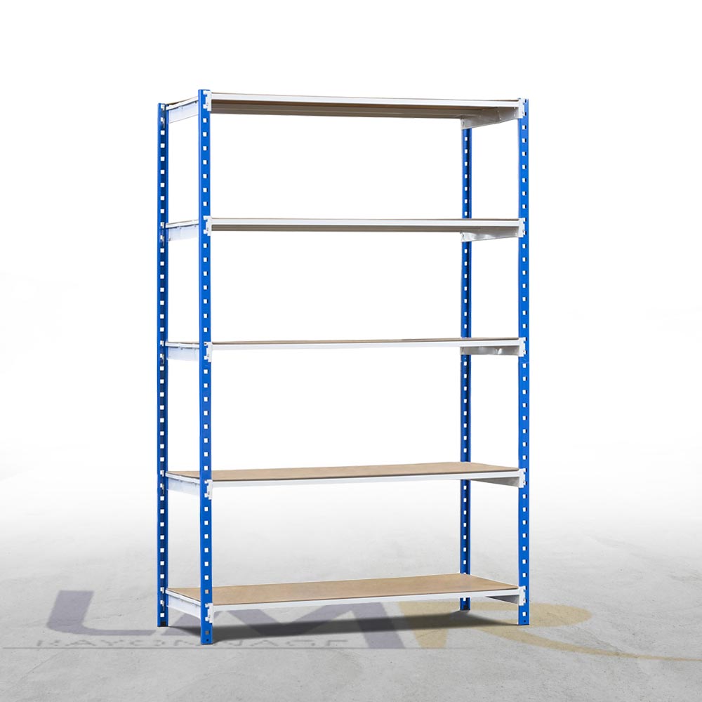 Rayonnage léger neuf robuste pour bureaux, archives, réserves et ateliers – Hauteur 2000 mm – 5 à 7 niveaux, charge 136 à 182 kg par niveau - Image 1