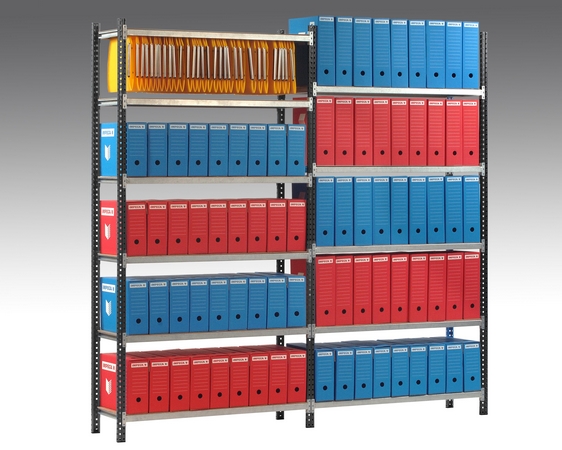 Rayonnage léger pour archives – tubulaire – économique et fiable – montage sans outils - Image 1