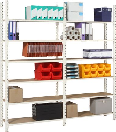 Rayonnage léger ProfilTUB – stockage modulable jusqu&rsquo;à 250 kg par niveau – finition époxy - Image 1