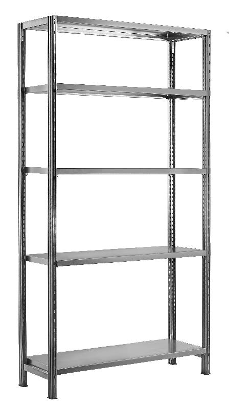 Rayonnage métallique claire-voie galvatop l.970 x p.500 mm – 1602113 - Image 1